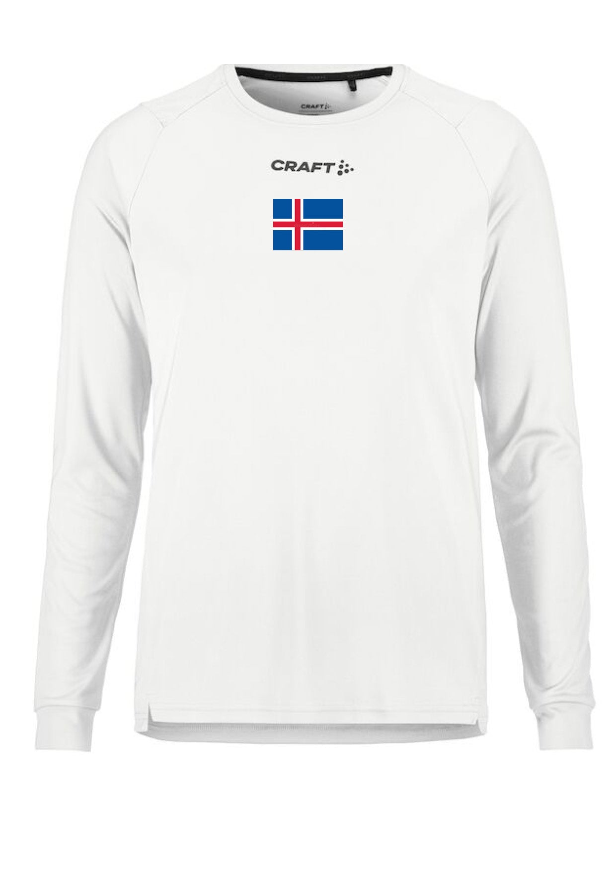 Síðerma bolur - hvítur - allar stærðir