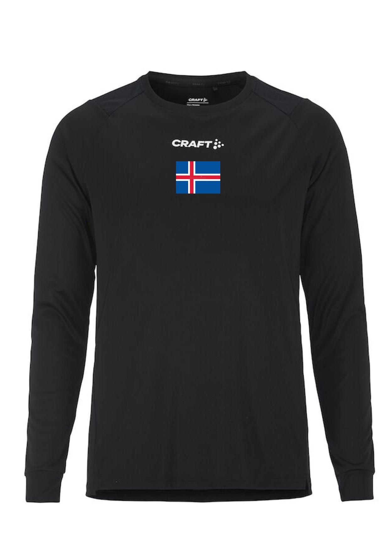 Síðerma bolur - svartur - allar stærðir