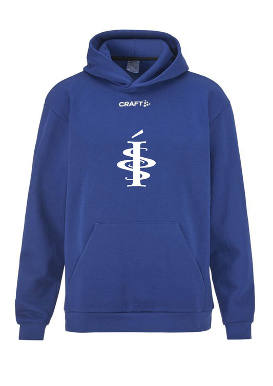 ÍSS - Stuðningsmanna-hettupeysa - blá - allar stærðir