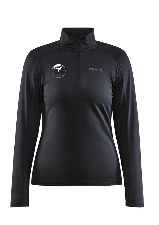 Klifurfélagið Björk - Hálfrennd peysa (hlý) - dömusnið  - svört