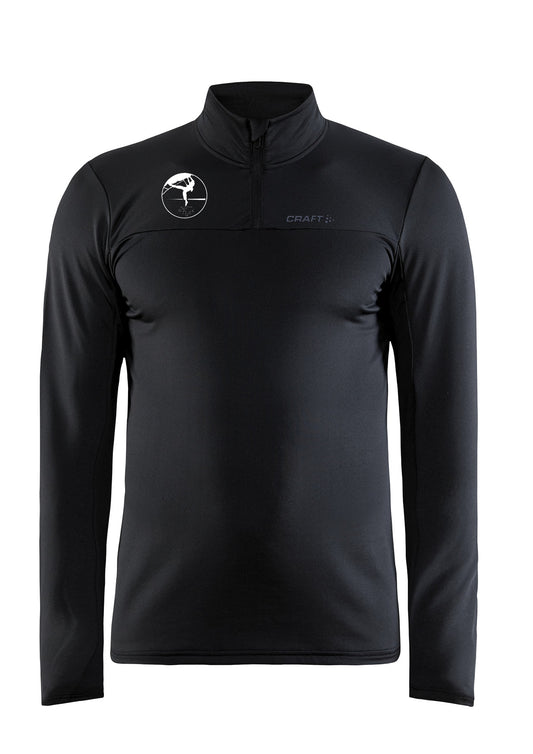 Klifurfélagið Björk - Hálfrennd Peysa (hlý) - herrasnið - svört