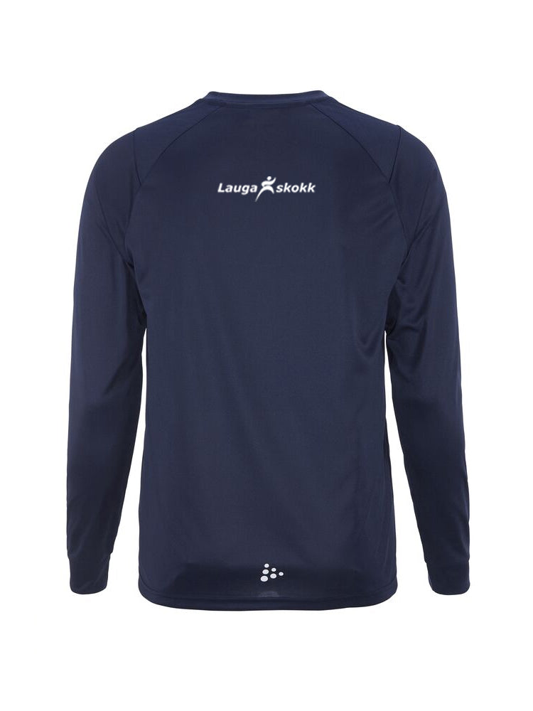 LAUGASKOKK - Síðerma bolur - Navy - Allar stærðir