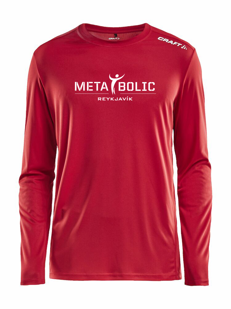 METABOLIC Síðerma Bolur - Rauður