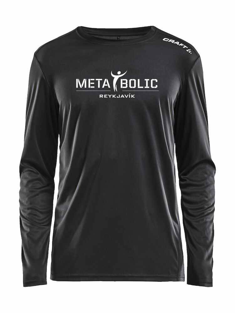 METABOLIC Síðerma Bolur - Svartur