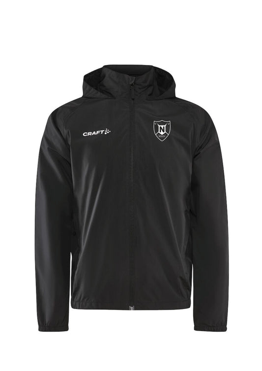 NESKLÚBBURINN - Evolve regnjakki - svartur - allar stærðir