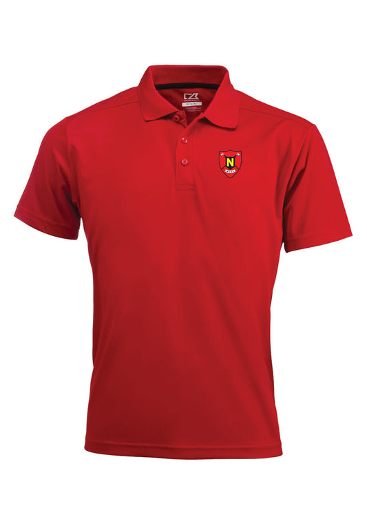 NESKLÚBBURINN - Kelowna pólóbolur með lituðu lógó - rauður - allar stærðir