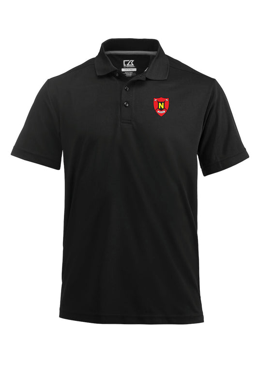 NESKLÚBBURINN - Kelowna pólóbolur með lituðu lógó - svartur - allar stærðir