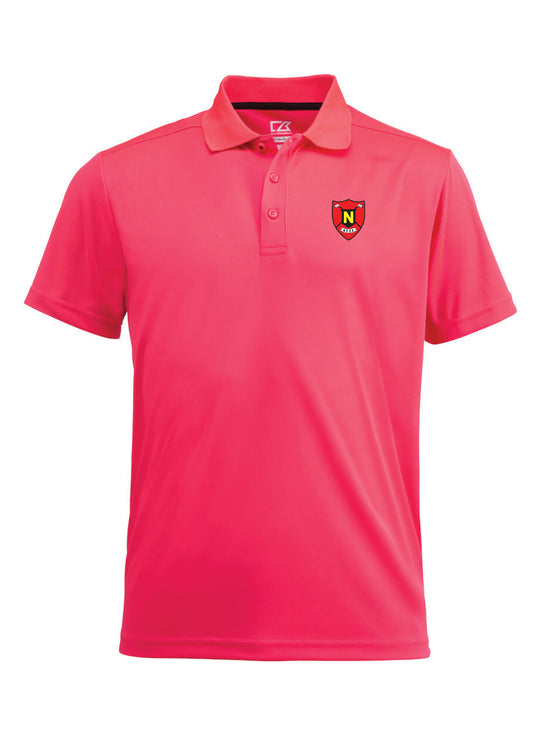 NESKLÚBBURINN - Kelowna pólóbolur með lituðu lógó - bleikur - dömu- og herrastærðir (Copy)