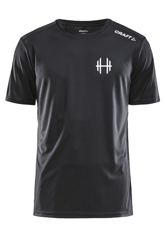 Hlíð heilsurækt - Stuttermabolur - Svartur - Herrasnið