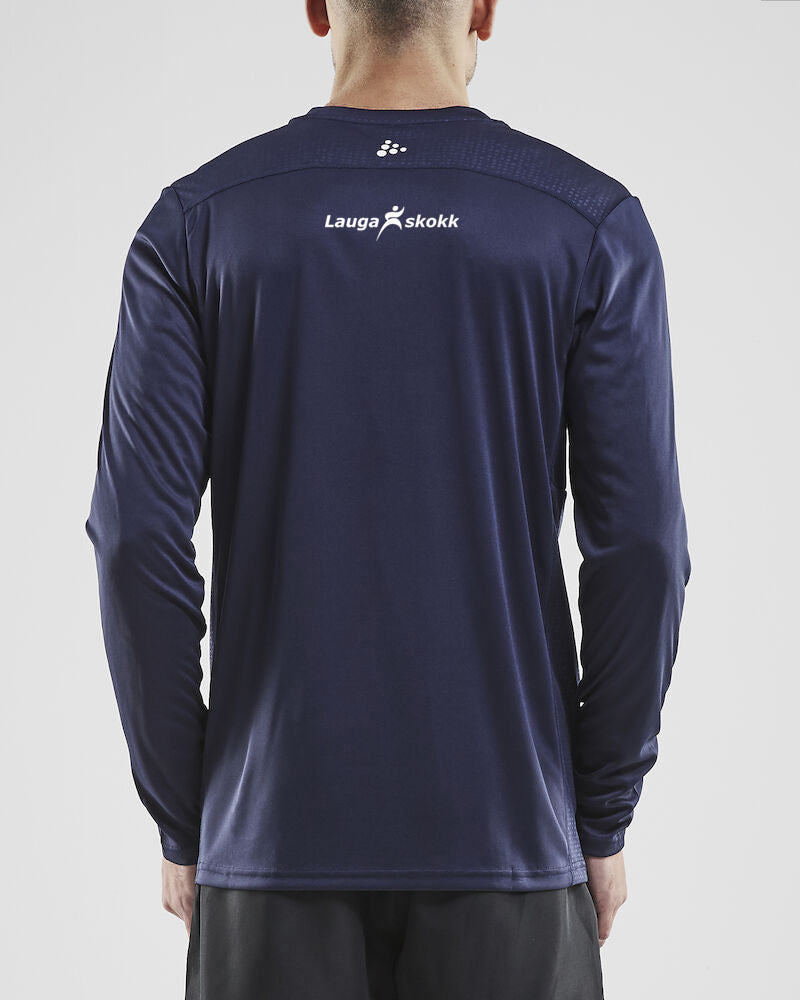 LAUGASKOKK - Síðermabolur - Navy - Herrasnið