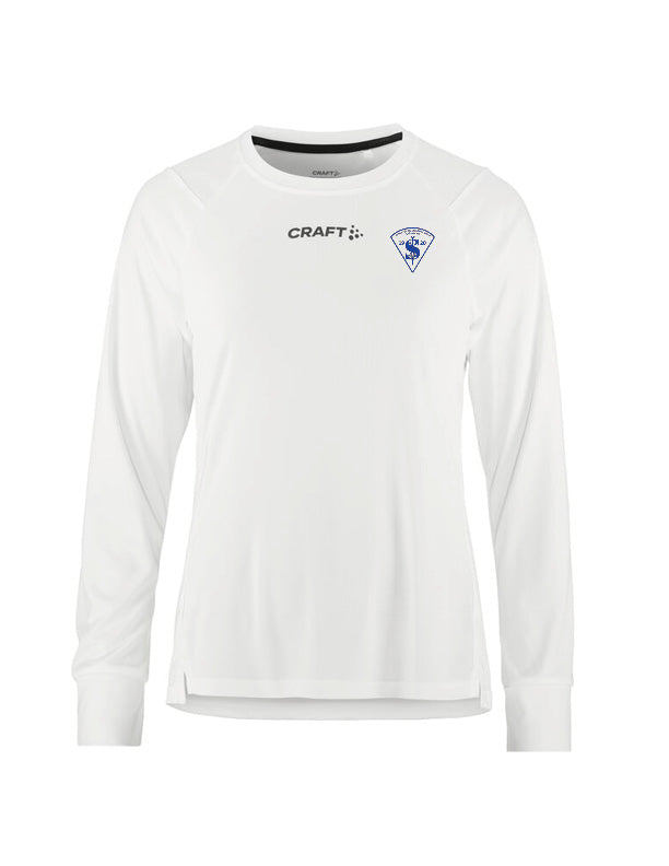 SKÍÐAFÉLAG SIGLUFJARÐAR - Síðerma æfingabolur - allar stærðir - hvítur