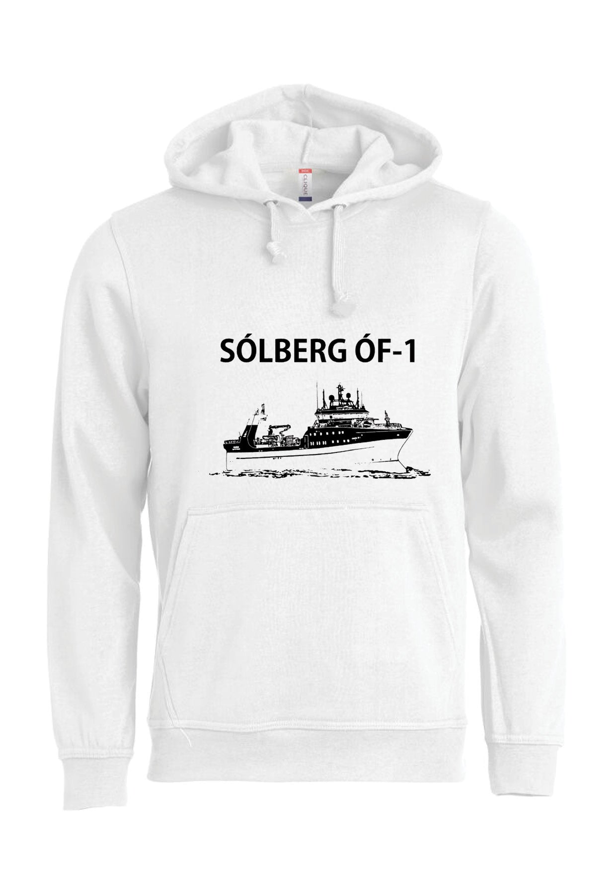 SÓLBERG ÓF-1 - Hettupeysa - hvít - allar stærðir