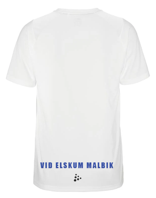 AFMÆLISÚTGÁFA - Stutterma bolur - hvítur - allar stærðir