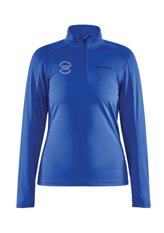 TKS - Hálfrennd peysa- Blá (hlý) - dömu- og herrastærðir