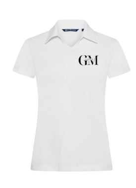 GM KONUR - Virtue polo V-neck bolur  - hvítur - dömusnið