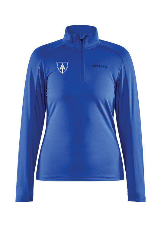 ÁRMANN - Hálfrennd peysa (hlý) - Dömusnið  - Blá