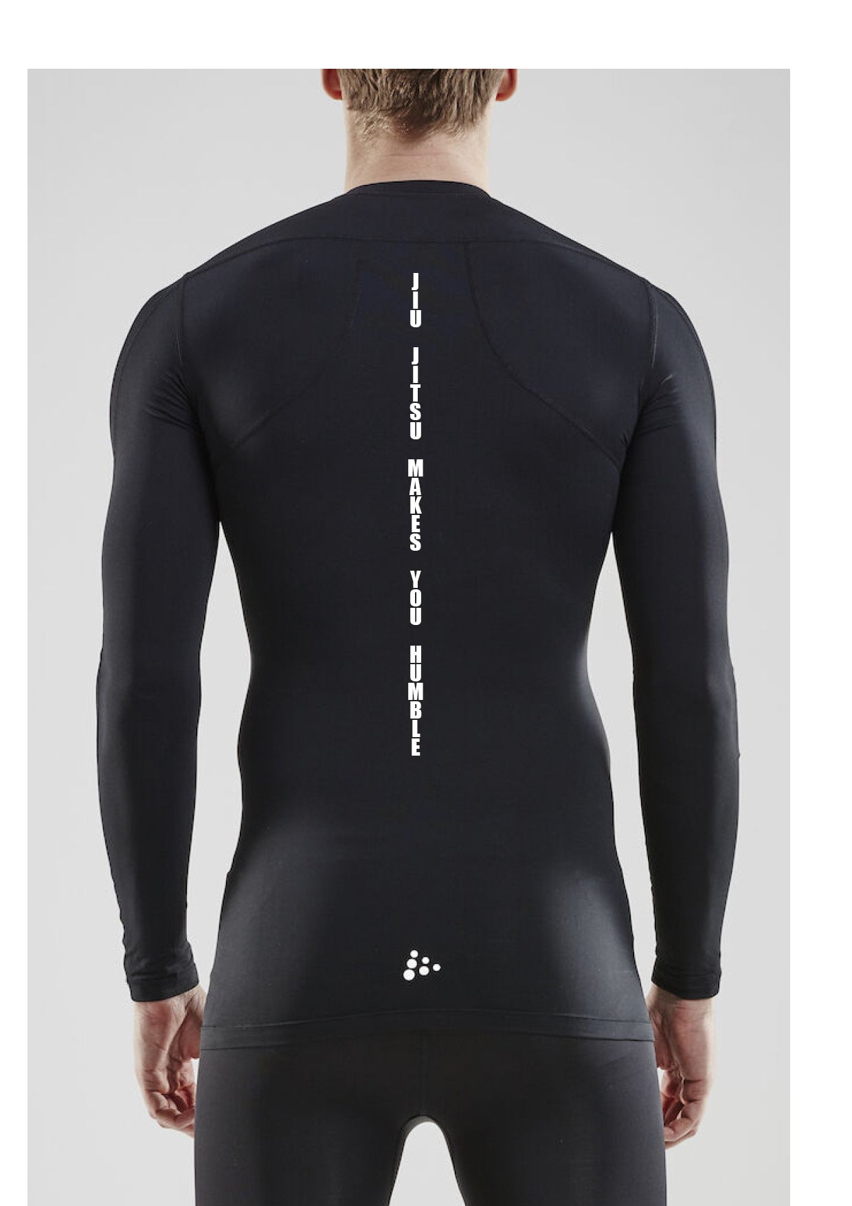 JIU-JITSU MAKES YOU HUMBLE - NOGI rash guard - síðerma svartur