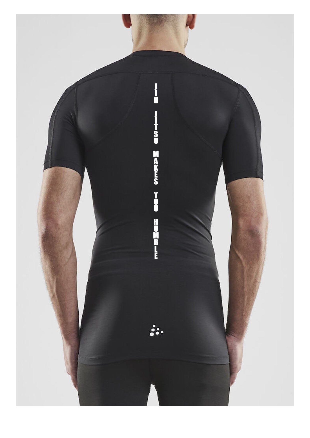 JIU-JITSU MAKES YOU HUMBLE - NOGI rash guard - stutterma svartur