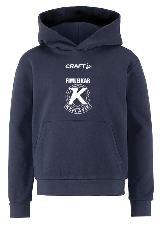 FIM KEF -  Hettupeysa með stóru merki - Allar stærðir