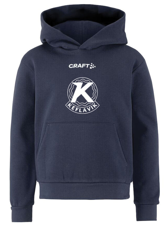 KEFLAVÍK -  Hettupeysa með stóru merki - Allar stærðir