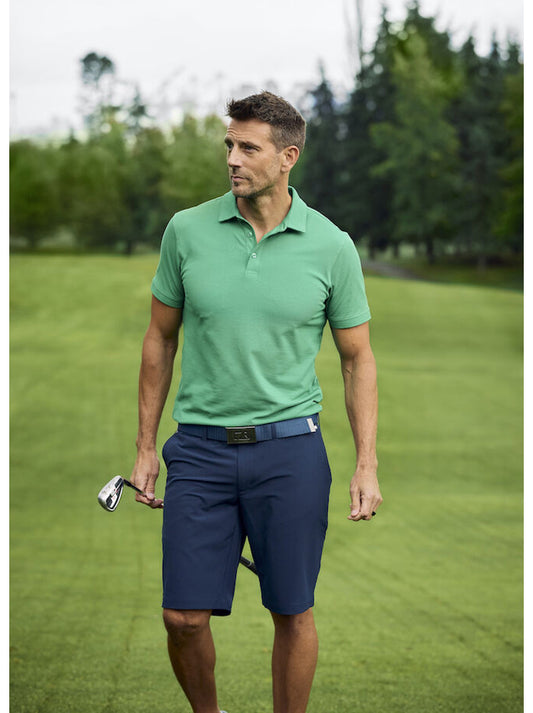 New Salish golfstuttbuxur - herrastærðir - dökkbláar