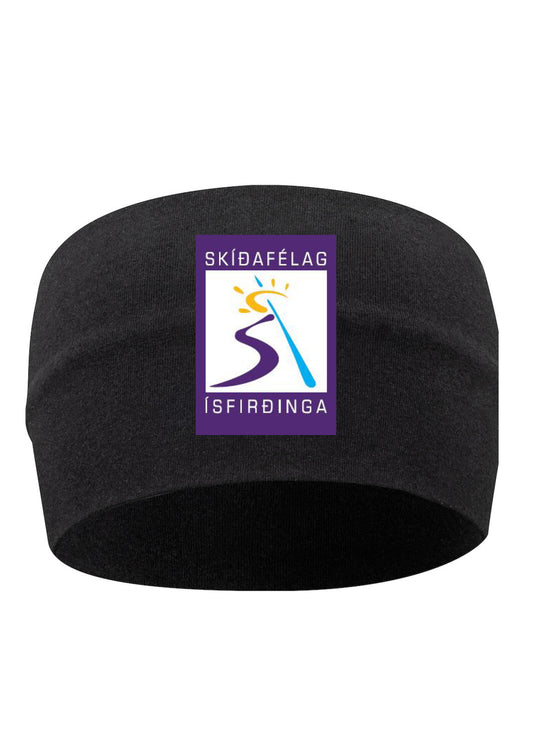 SKÍÐAFÉLAG ÍSFIRÐINGA - Eyrnaband - svart/blátt/hvítt - ein stærð