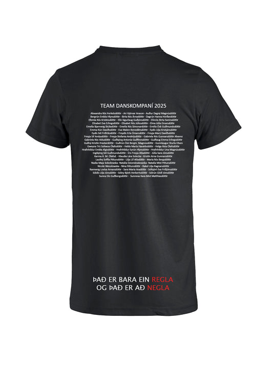 TEAM DANSKOMPANÍ 2025 - Bómullarbolur - allar stærðir