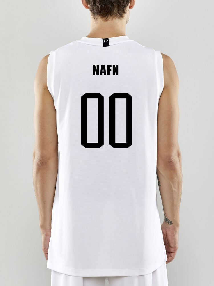 Körfuboltatreyja - Hvít með svörtum merkingum