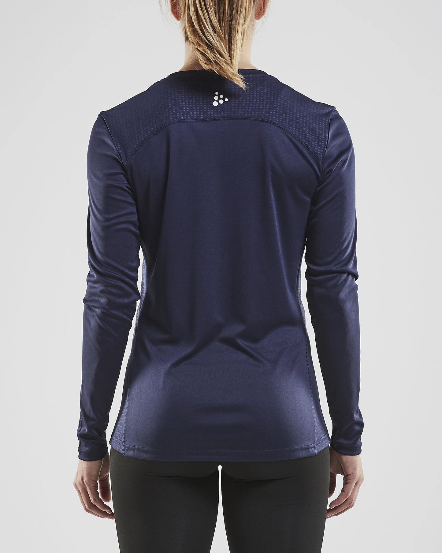 ÍHFÍ - Rush síðerma bolur - dömusnið - navy