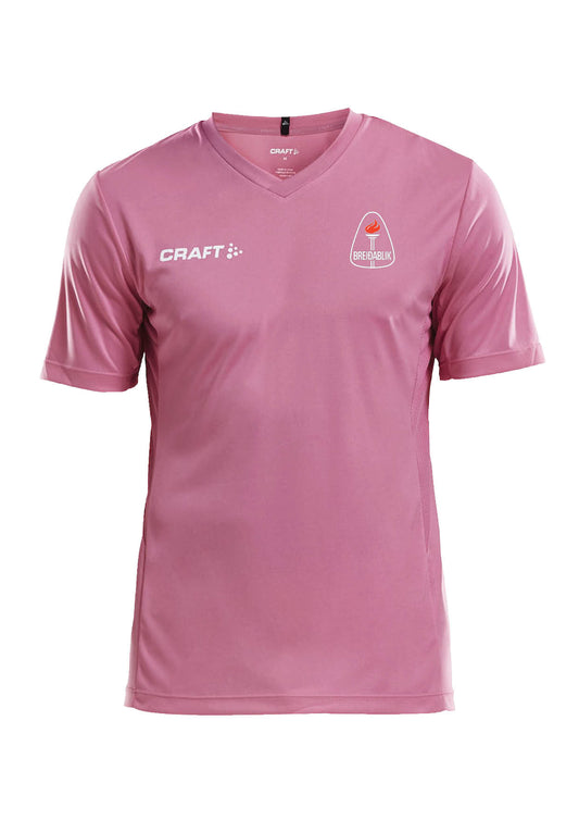 Bleikur Breiðablik stutterma bolur Craft logo