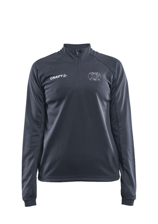 ÍHFÍ - EVOLVE hálfrennd peysa - dömusnið - dökkgrá