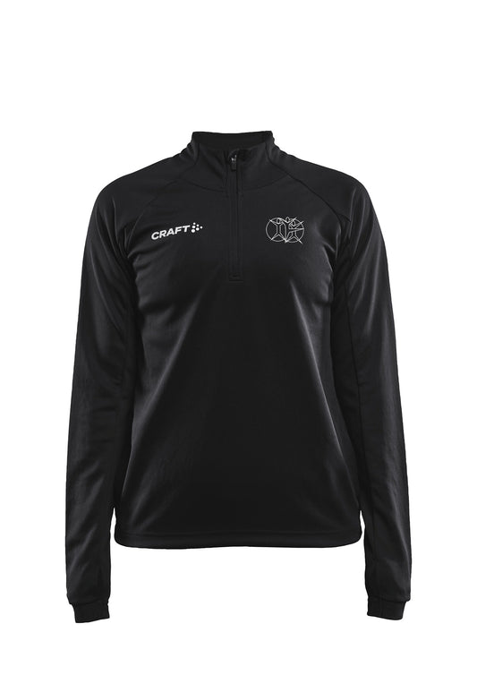 ÍHFÍ - EVOLVE hálfrennd peysa - dömusnið - svört