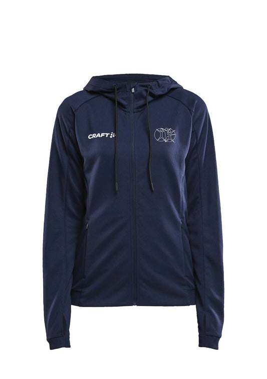 ÍHFÍ - EVOLVE rennd hettupeysa - dömusnið - navy