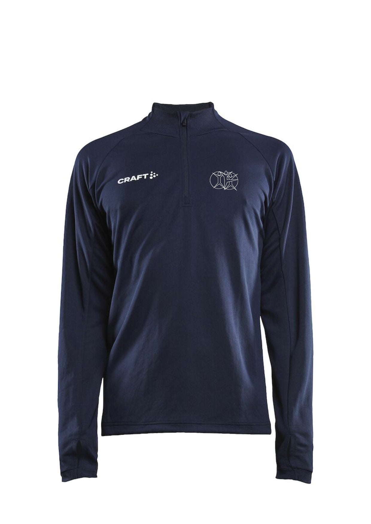 ÍHFÍ - EVOLVE hálfrennd peysa -herrasnið - navy