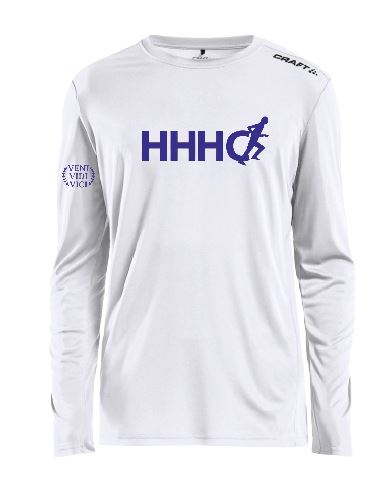 HHHC síðerma bolur - HERRAR - hvítur