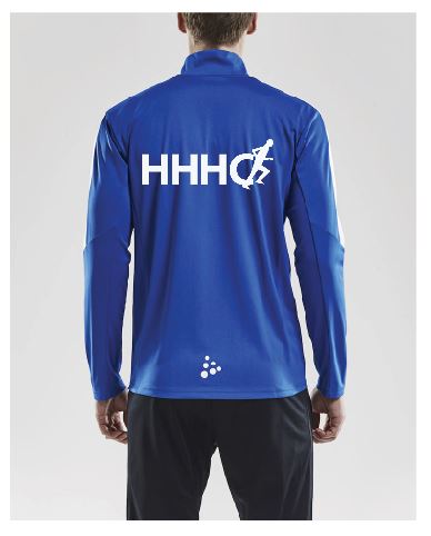 HHHC hálfrennd peysa - HERRAR - blá