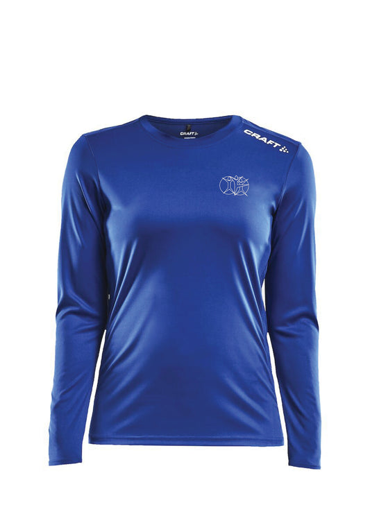 ÍHFÍ - Rush síðerma bolur - dömusnið - blár