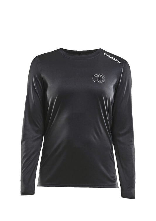 ÍHFÍ - Rush síðerma bolur - dömusnið - svartur