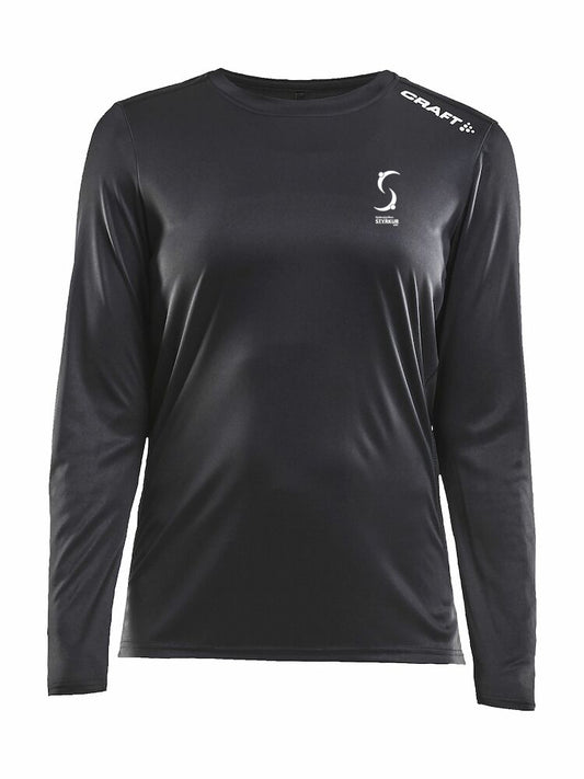 Síðermabolur dömu STYRKUR - Svartur