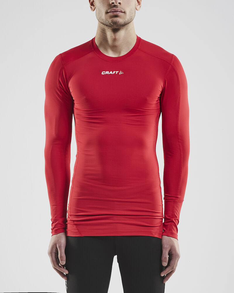 Compression Síðerma Toppur - Unisex - Rauður