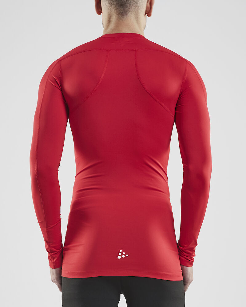 Compression Síðerma Toppur - Unisex - Rauður