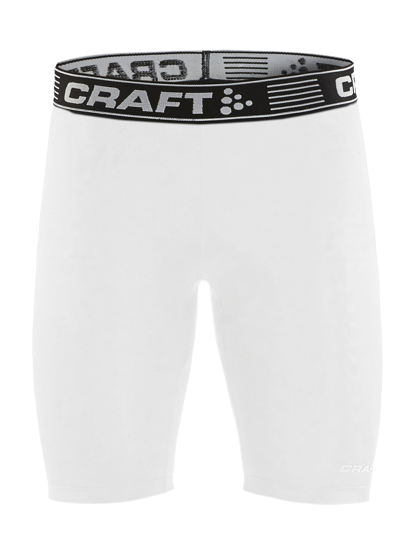 Compression Stuttbuxur - unisex stærðir - hvítar