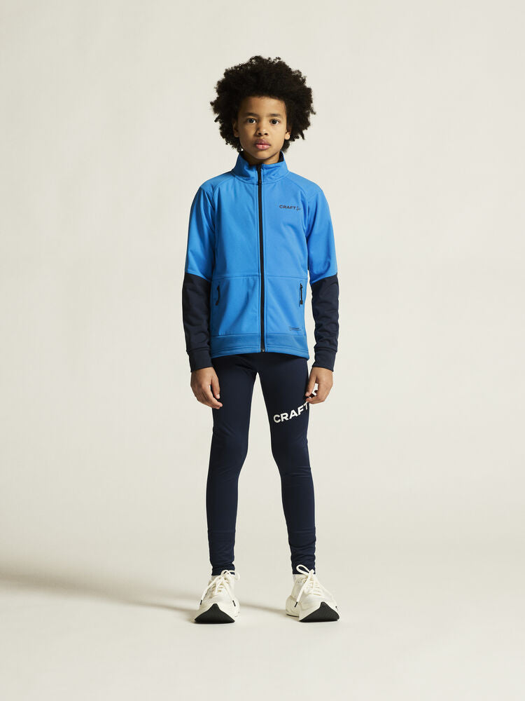 Core Warm Jacket Jr - blár - barnastærðir