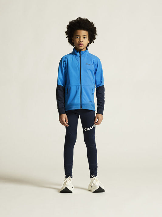 Core Warm Jacket Jr - blár - barnastærðir