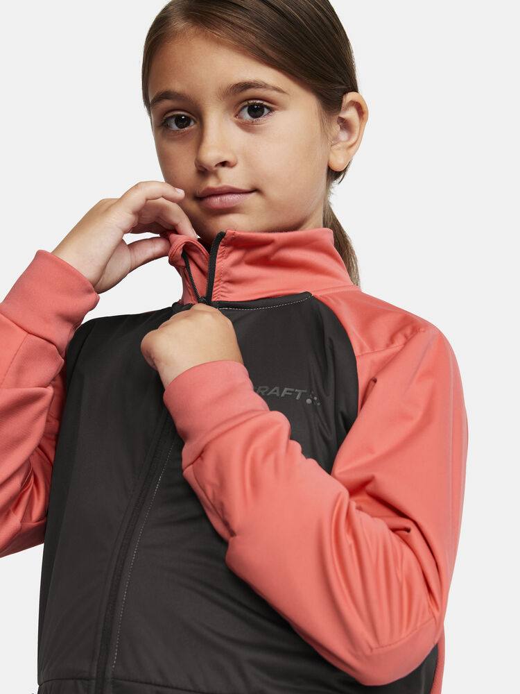 Core Warm Jacket Jr - Plum/Waft litur - barnastærðir