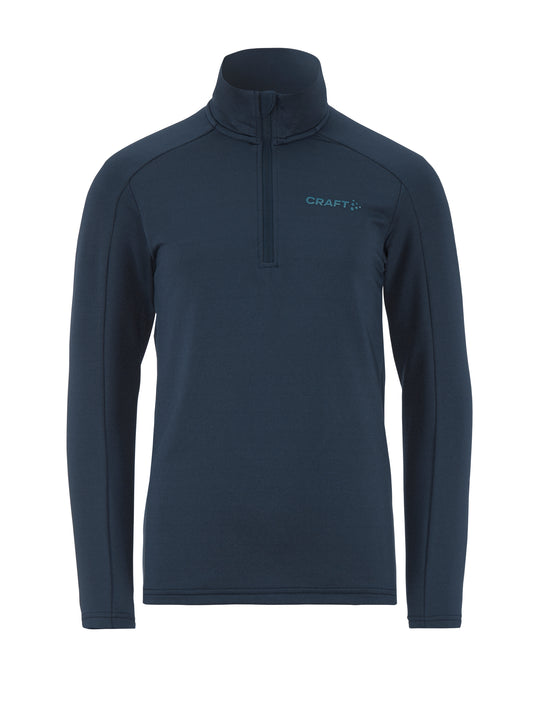 Core Gain hálfrennd hlý peysa  - Dökkblá - Barnastærðir