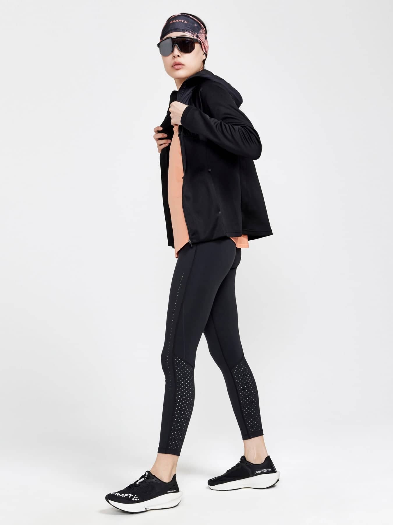 ADV essence perforated leggings - Svartar