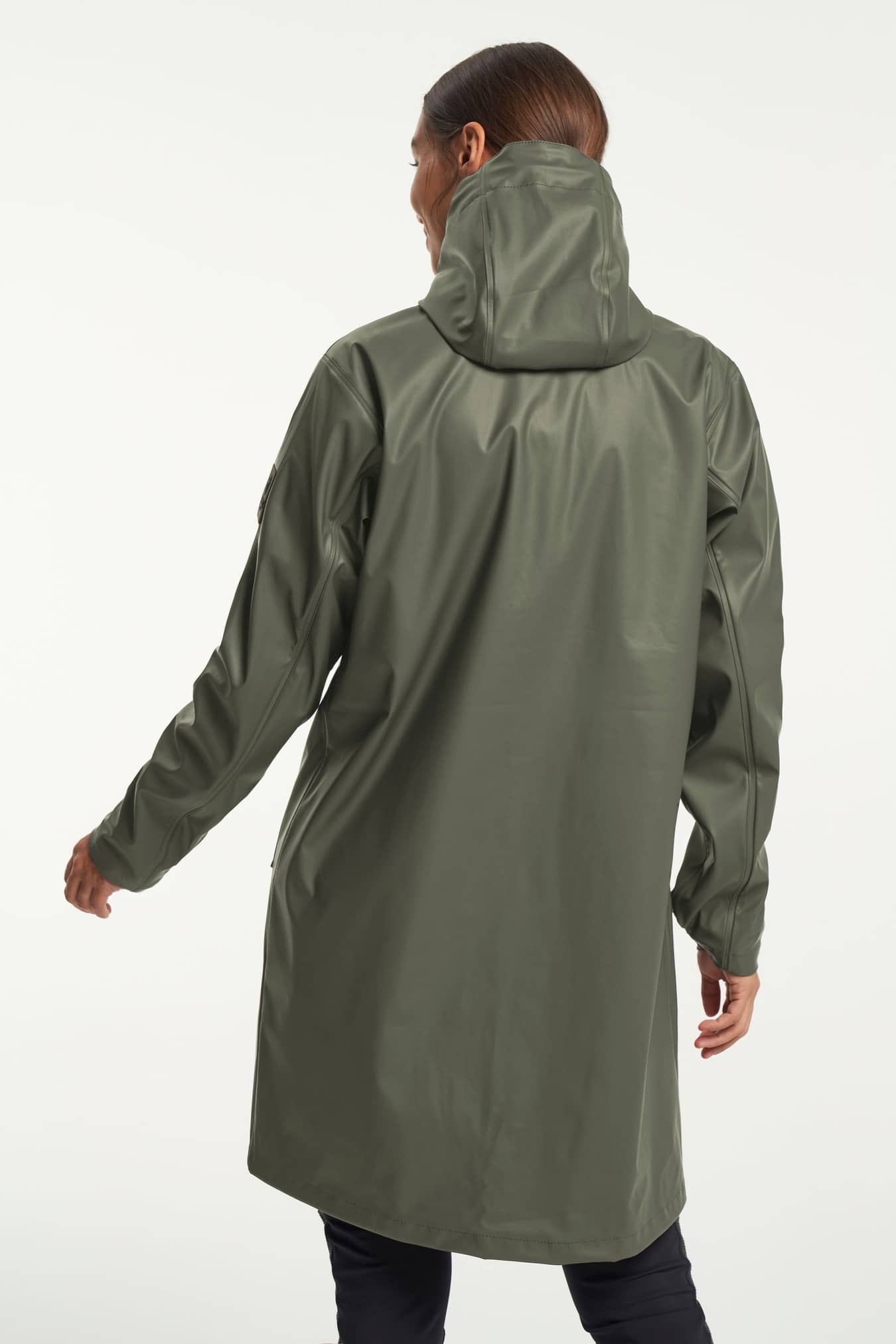 TENSON - Apelviken PU Raincoat Women - Olive - M
