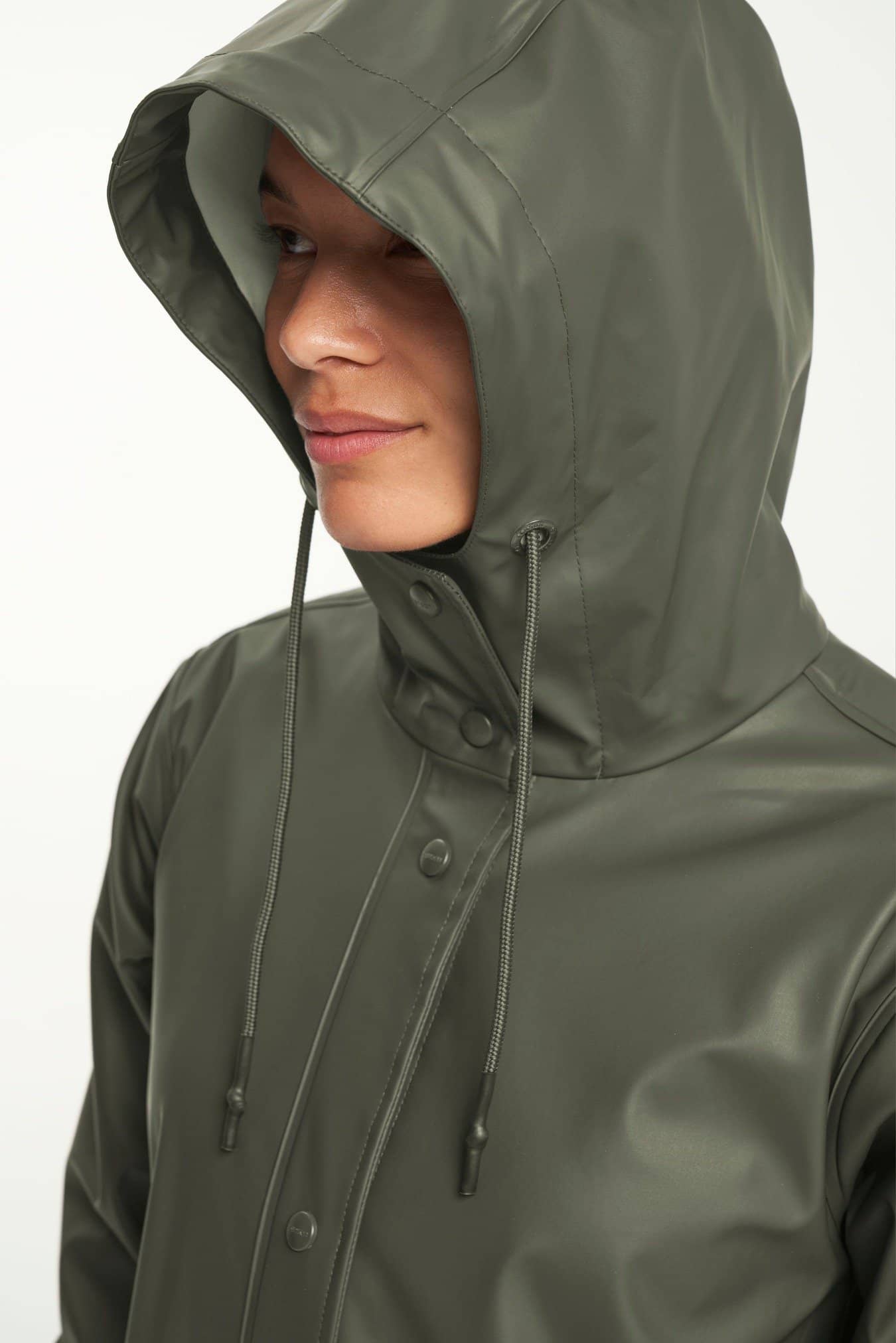 TENSON - Apelviken PU Raincoat Women - Olive - M