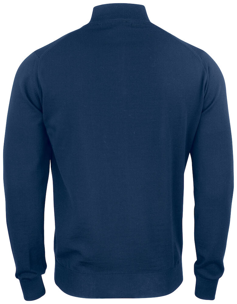 NESKLÚBBURINN - Everett hálfrennd peysa (100% Merino ull) - navy - unisex stærðir